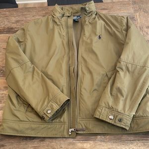 Ralph Lauren Fleece Lined Jacket Size XL Army Green Color. Great Condition.